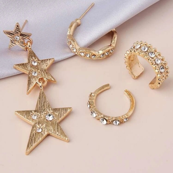 *Chantel* Star Earring Set - Picture 3 of 3